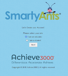 achieve3000 create login smarty ants